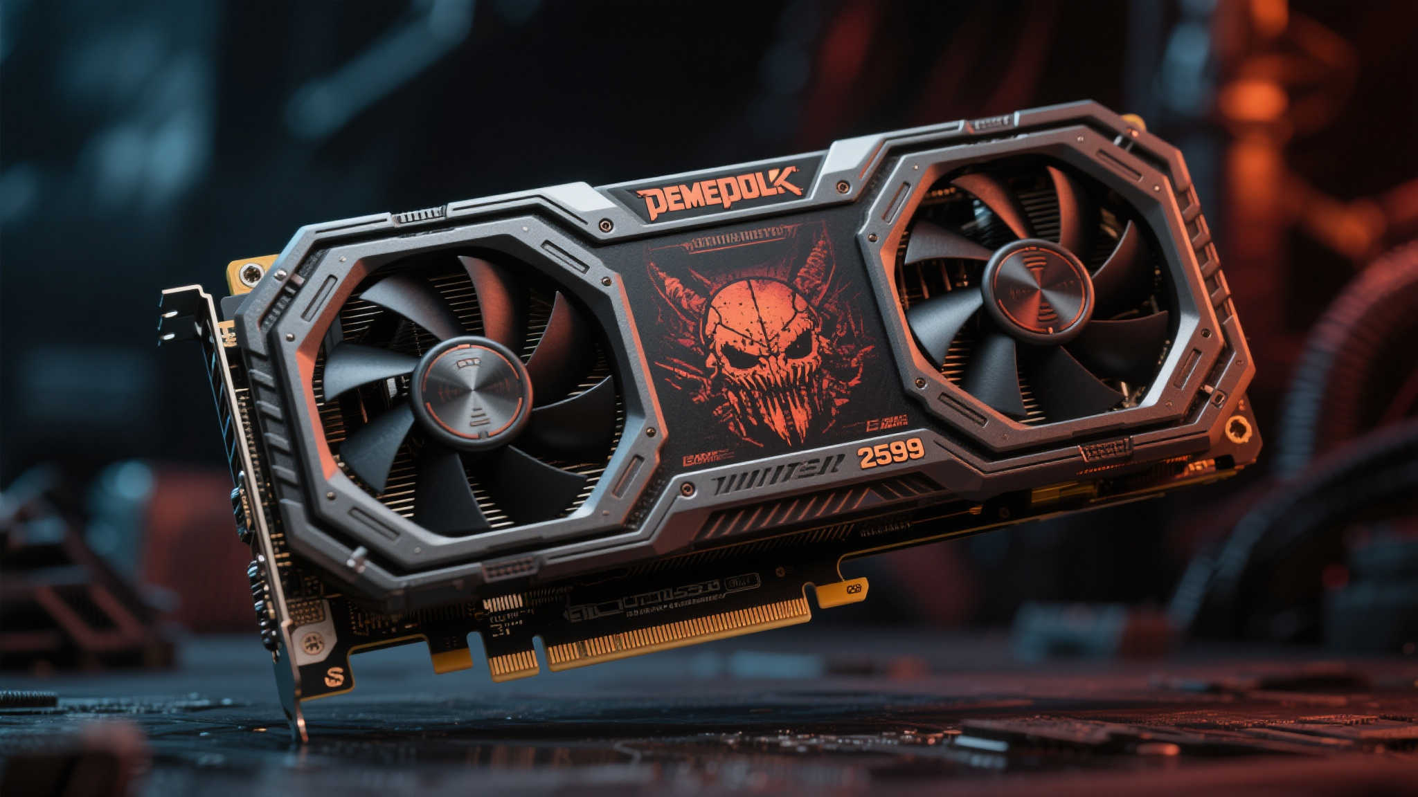 毁灭战士:黑暗时代》联名定制显卡震撼上市,售价2599美元 毁灭战士:黑暗时代》联名定制显卡震撼上市,售价2599美元